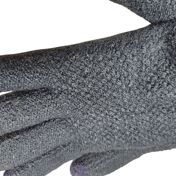 Brand Unknown NWT Chunky Knit Navy Gloves With Touchscreen Fingertips Warm Soft - Picture 4 of 6
